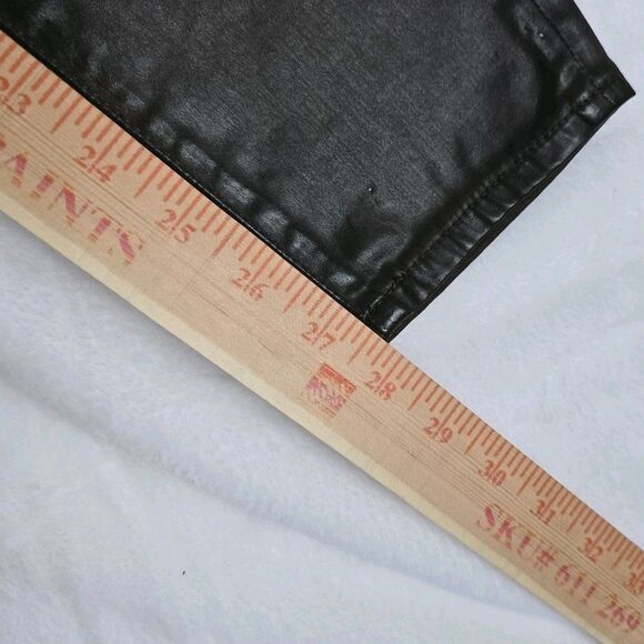 AG Adriano Goldschmied The Legging Ankle Moto Pants Women 27 Dark Olive Coated - Picture 7 of 9